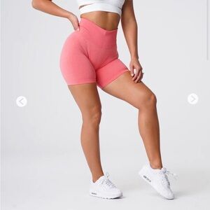 NVGTN Pink Coral Pro Seamless Shorts
